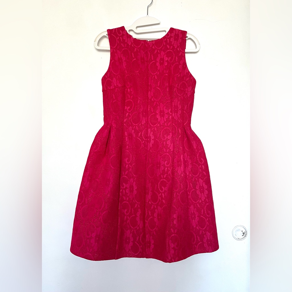 Calvin Klein Magenta Lace Dress